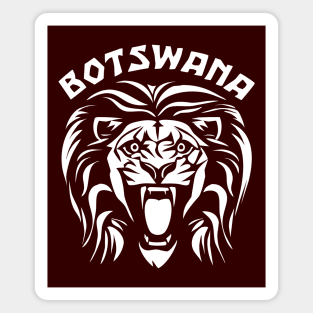 Lion Face | Botswana Magnet